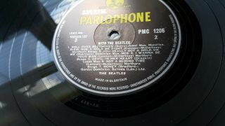 BEATLES With The Beatles UK MONO Parlophone PMC 1206 E.  J.  DAY 5N /6N 5