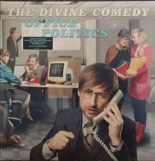 The Divine Comedy " Office Politics " 2 X Coloured Vinyl,  Signed Print