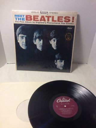 The Beatles " Meet The Beatles " 1978 Purple Label Mint Still In Shrink Wrap