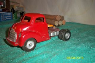 Hubley Logging Semi - Truck /w Logs 1950 ' s Diecast Metal 16 1/2 