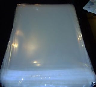 100 X 12 " X 12 " Crystal Clear Vinyl Album.  Lp.  Outer Sleeves