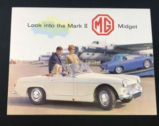 Vtg 1965 Mark Ii Mg Midget Dealer Car Sales Brochure