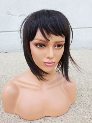 Female Fiberglass Mannequin Head Bust Wig Hat Jewelry Display
