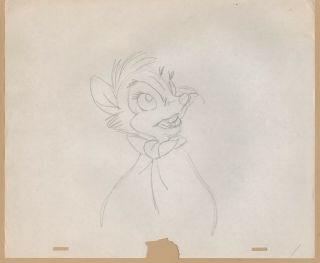 Don Bluth The Secret Of Nimh Prod Drawing Cel 1982 Mrs Brisby 111 Mgm/ua