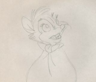 Don Bluth The Secret of NIMH Prod Drawing cel 1982 Mrs Brisby 111 MGM/UA 2
