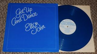 Rare Elton John 4 Track Promo Ep Blue Vinyl 1976 - 77 Get Up And Dance Mca Ex - Nm