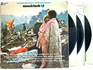 Woodstock Soundtrack Cotillion Sd 3 - 500 Lp Vinyl Record Album