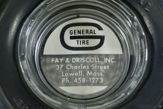 Vintage Tire Ashtray General Power Jet Fay & Driscoll Inc.  Lowell Mass. 3