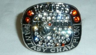 Hooters Fantasy Champion Ring Silver Tone Novelty Ring Collect Man Cave Gift