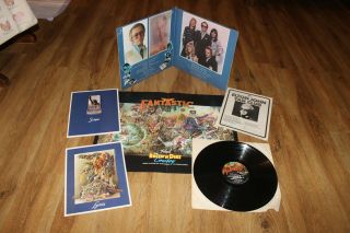 Elton John Captain Fantastic Orig.  Vinyl Record Lp 2 Books Mca - 2142 - Ex Complete