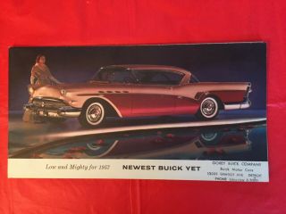 1957 Buick " Roadmaster Century Special " Car Dealer Sales Brochure