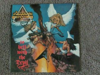 Stryper To Hell With The Devil Lp Vinyl Record Near Cover Rare