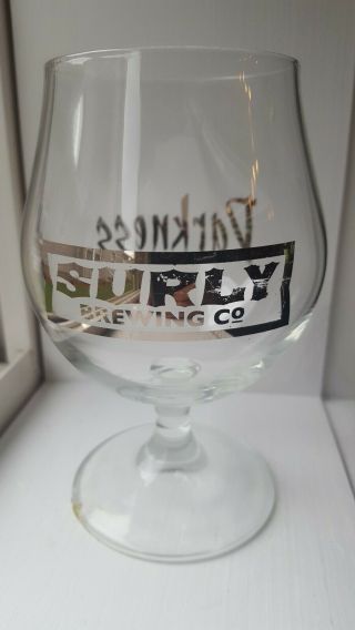 Surly Brewing Company RARE snifter Glass Minneapolis Minnesota Brewery 2