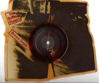 Rolling Stones Brown Sugar B/w Bitch Shaped Picture Disc In Exc.  Cond