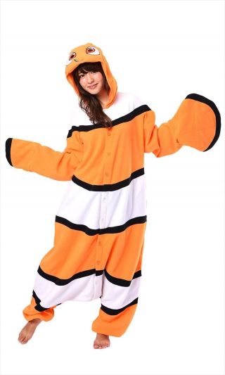 Sazac Disney Finding Nemo Nemo Fleece Kigurumi Cosplay Costume Party Pajamas