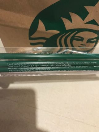 STARBUCKS VENTI Replacement Straws 3 pack Green Cold - to - Go Authentic Grande 5