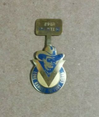 Lone Ranger Victory Corps,  Premium Pin,  1942
