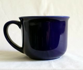 Vintage 1990s SGI Coffee Cup Mug Dark Blue Ceramic Silicon Graphics Computers 3