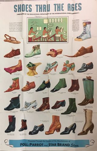 Shoe Styles Poster Fashion Vintage Advertising Print