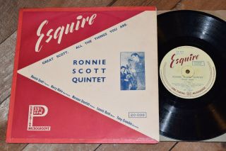 Ronnie Scott Quintet All The Things You Are Esquire 10 " Uk Lp 1st Rare