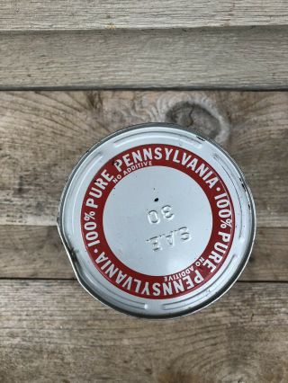 Vintage Valvoline Motor Oil 1 Quart Tin / Metal Can (Full) Freedom,  Pennsylvania 3
