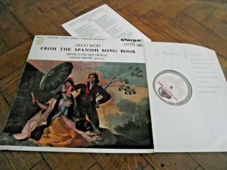 Asd 378 Ed 1 W/g Stereo Hugo Wolf From The Spanish Song Book Lp Fisher - Dies