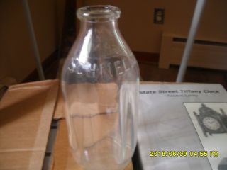 Schnell Dairy Kankakee Il Qt Bottle Clear Glass