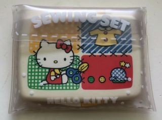 Rare / Vintage 1976 Sanrio Hello Kitty Sewing Set