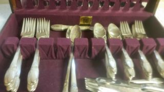 Rogers 1847 Flatware " First Love " And Chest