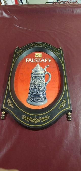 Vintage Falstaff Brewing Co.  Falstaff Plastic Beer Sign