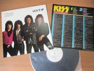 KISS – LICK IT UP @ PROMO white label@ and @sample sticker@ 3