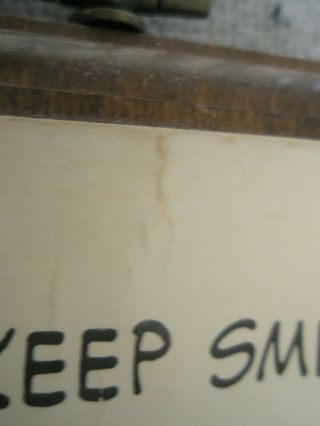 Dancing Snoopy KEEP SMILING wall plaque Springbok 1971 3