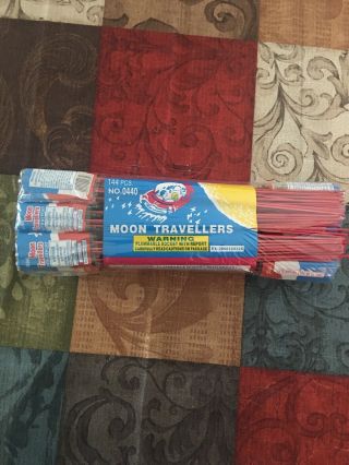 144 Pack Moon Travellers Fireworks Firecrackers Bottle Rockets Labels