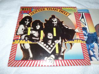 Kiss Hotter Than Hell Blue Casablanca Label W/rare Poster