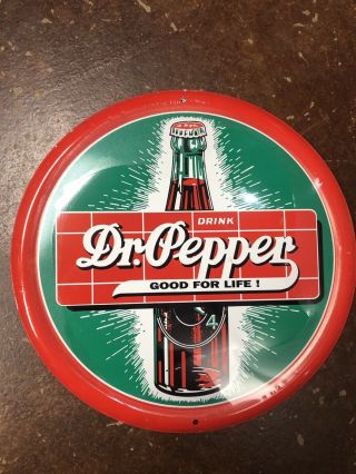 Dr Pepper 12” Tin Sign Vintage Look In Package