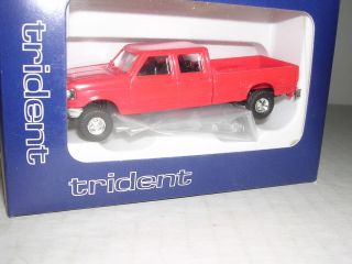 Trident 90078 Ford F - 350 Crew Cab Pick - Up Truck " White " H.  O.  Scale 1/87