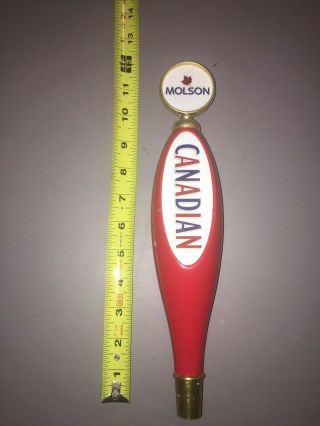 Molson Canadian Beer Lager Tap Handle Knob Keg 12 "