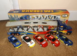 1999 Sunoco Car Carrier With Cars - 6th Series - Collector 