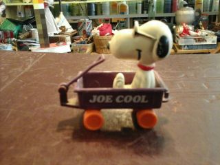 1970s Snoopy In A Toy Wagon Joe Cool Die Caste