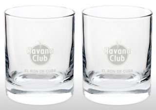 Havana Club Rum Tumbler Glass X 2