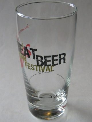 GABF = Great American Beer Fest Taster Glass 2008 Denver Colorado - AHA Festival 3