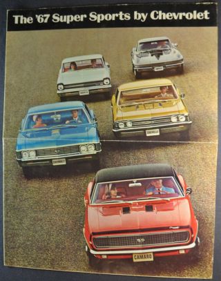 1967 Chevrolet Ss Brochure Camaro Corvette Chevelle Nova Not A Reprint