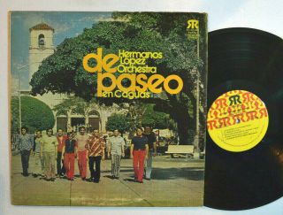 Latin Lp - Los Hermanos Lopez Orchestra - De Paseo En Caguas Rico Salsa