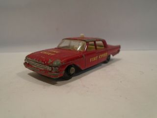 Matchbox 59 Ford Fairlane Fire Chiefs Car Vintage 1963 Lesney