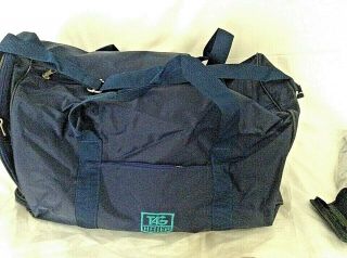 Tag Heuer Exclusive Vip Promo Travel Bag Dark Blue With Light Blue Embroidery
