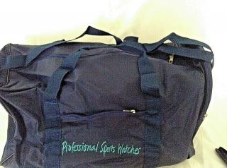 TAG HEUER EXCLUSIVE VIP PROMO TRAVEL BAG DARK BLUE WITH LIGHT BLUE EMBROIDERY 2