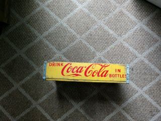 Antique Vintage Wood Wooden Yellow Coca Cola Case Crate
