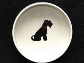 SWEET WILLIAM London BLACK SCHNAUZER Ceramic Dog Water & Food Bowl 3