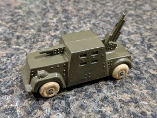 Vintage Barclay Us Army Anti - Aircraft Armored Car - Od Green Version