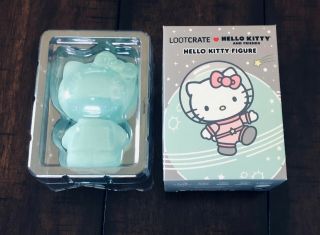 Loot Crate Blue Glactic Hello Kitty 3 " Figure Sanrio Exclusive Vinyl Small Gift